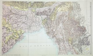 ベンガル湾の地図、1898年